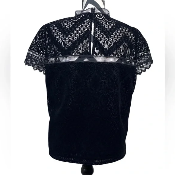 Laundry By Shelli Segal Whimsigoth Paisley Floral Fairygoth Velvet Lace Sz M Top - Picture 2 of 12